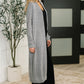 Travel Hideaway Open Front Cardigan in Soft Grey