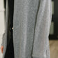 Travel Hideaway Open Front Cardigan in Soft Grey