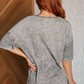 Unbothered Mineral Wash Top in Grey - 1985 the VAULT Boutique
