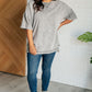 Unbothered Mineral Wash Top in Grey - 1985 the VAULT Boutique