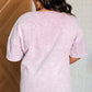 Unbothered Mineral Wash Top in Orchid Petal - 1985 the VAULT Boutique