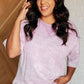Unbothered Mineral Wash Top in Orchid Petal - 1985 the VAULT Boutique