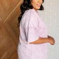 Unbothered Mineral Wash Top in Orchid Petal - 1985 the VAULT Boutique