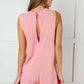 Up and Running Mineral Wash Romper in Coral Pink - 1985 the VAULT Boutique