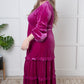 Velvet Flamenco Maxi Dress - 1985 the VAULT Boutique