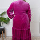 Velvet Flamenco Maxi Dress - 1985 the VAULT Boutique