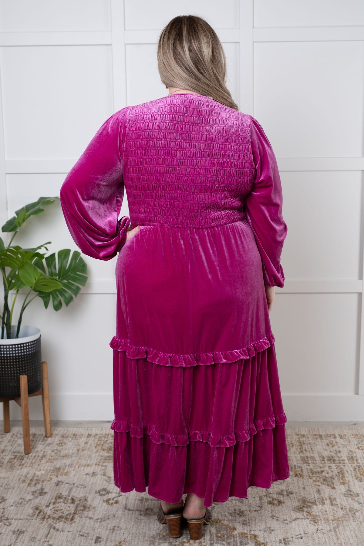 Velvet Flamenco Maxi Dress - 1985 the VAULT Boutique