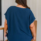 Very Much Needed V-Neck Top in Teal - 1985 the VAULT Boutique