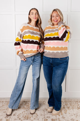 Wave After Wave Striped Sweater - 1985 the VAULT Boutique