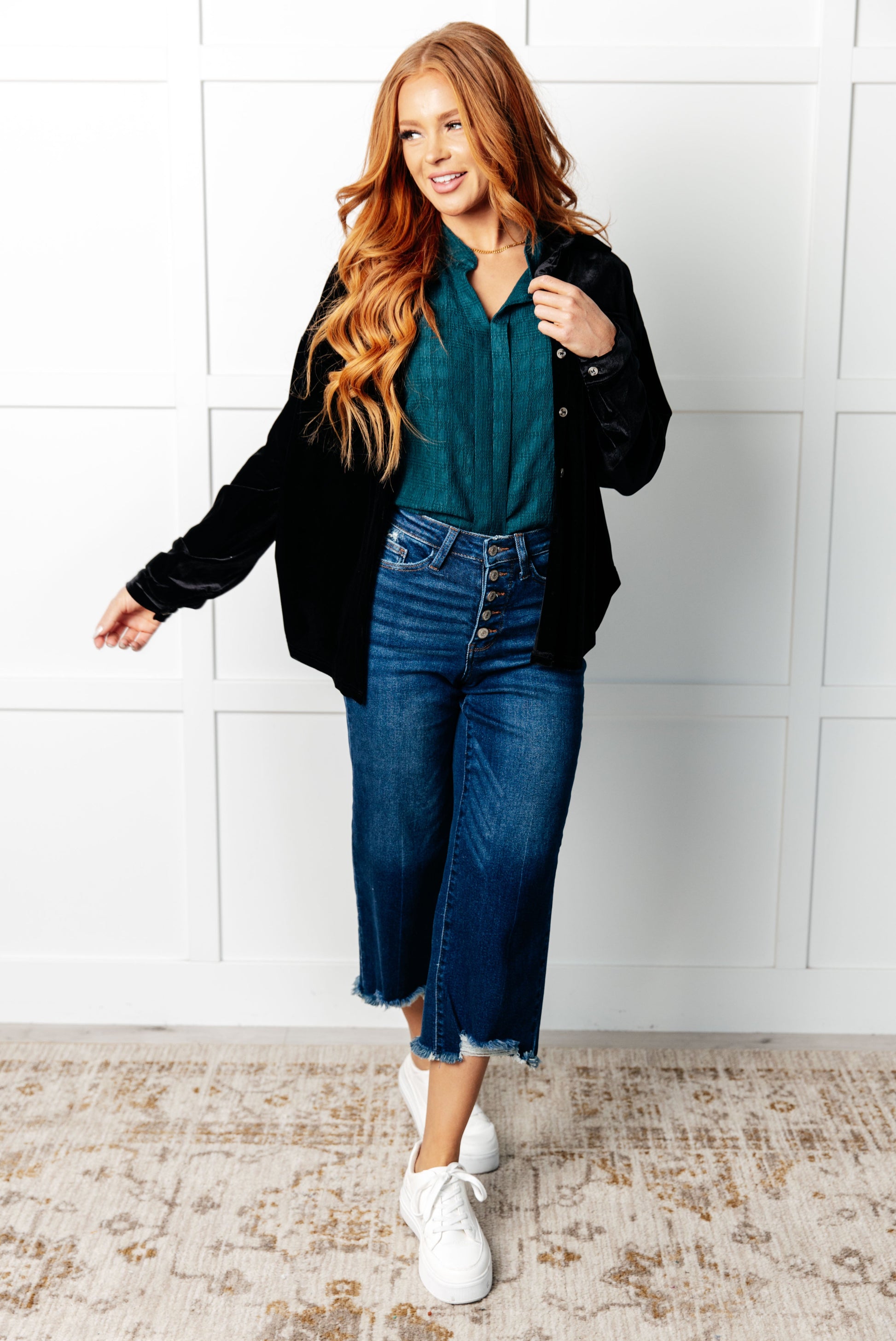 Matter of Fact Pleat Front Sleeveless Blouse in Sea Green - 1985 the VAULT Boutique