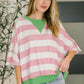 What's a Girl to Do Contrast Trim Relaxed Top