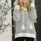 Who Can Live Without it Textured Split Neck Pullover