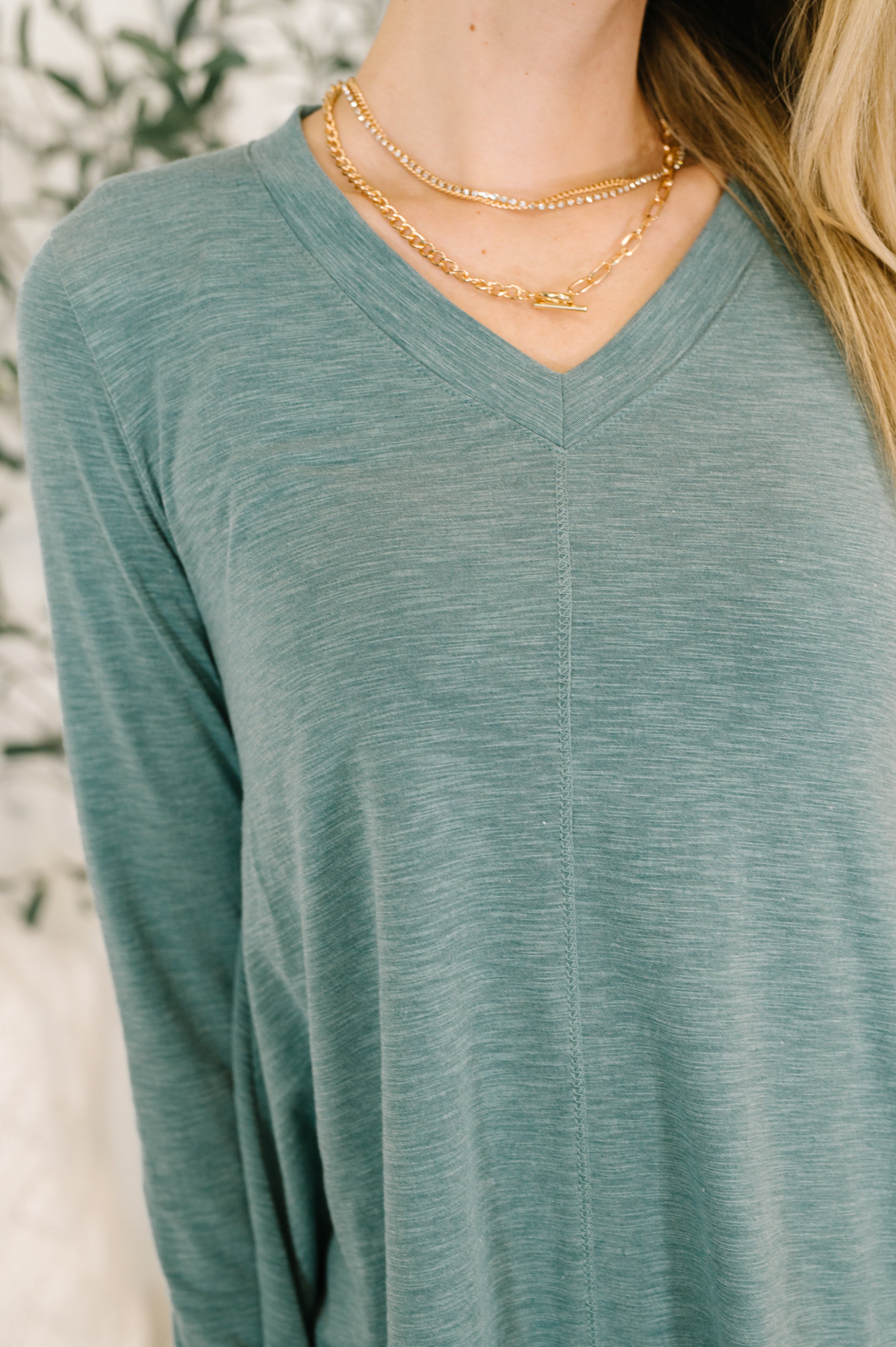 Wind off the Sea V-Neck Relaxed Top