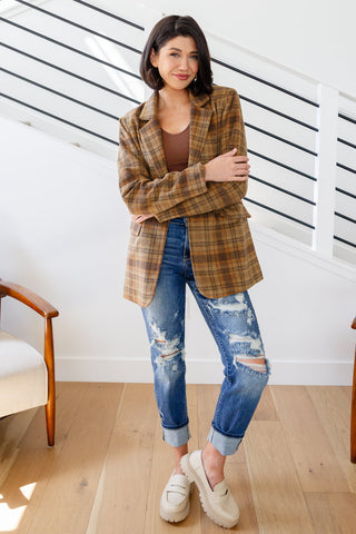 World Class Plaid Blazer - 1985 the VAULT Boutique