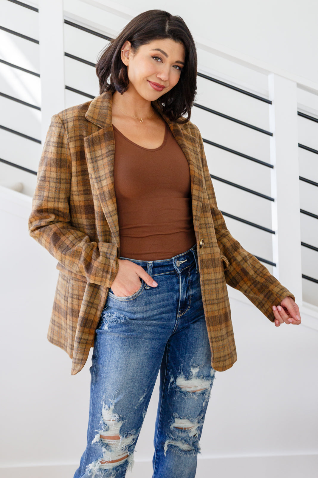 World Class Plaid Blazer - 1985 the VAULT Boutique