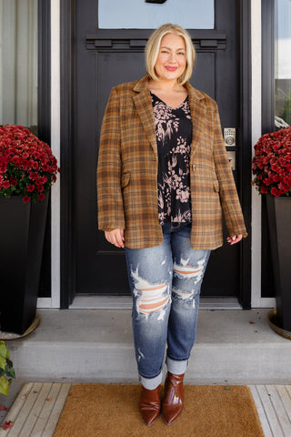 World Class Plaid Blazer - 1985 the VAULT Boutique