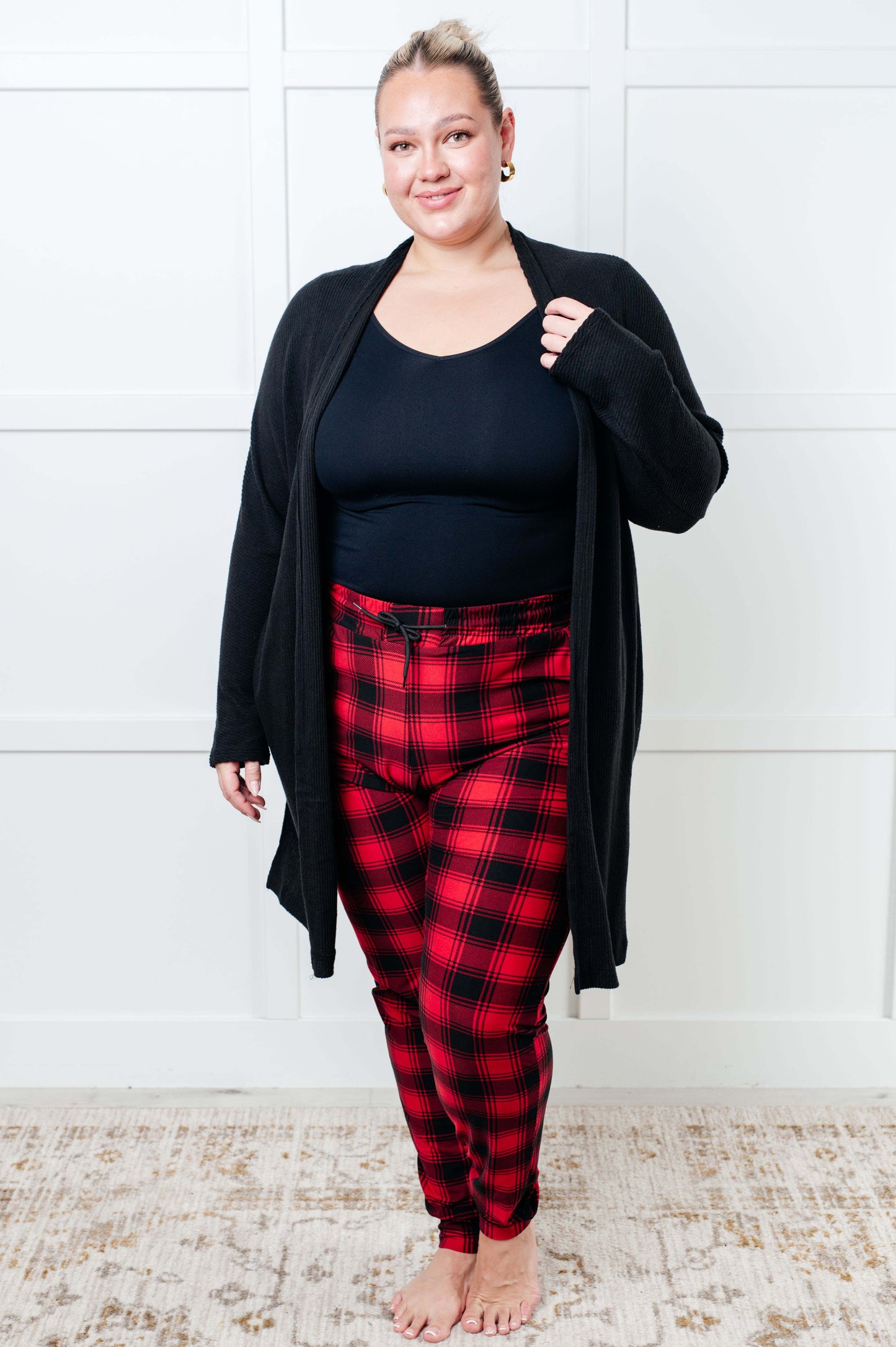 Your New Favorite Joggers in Red Plaid - 1985 the VAULT Boutique