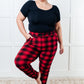 Your New Favorite Joggers in Red Plaid - 1985 the VAULT Boutique
