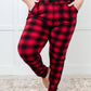 Your New Favorite Joggers in Red Plaid - 1985 the VAULT Boutique