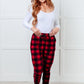 Your New Favorite Joggers in Red Plaid - 1985 the VAULT Boutique