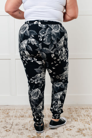 Your New Favorite Joggers in Rose Print - 1985 the VAULT Boutique