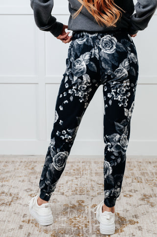 Your New Favorite Joggers in Rose Print - 1985 the VAULT Boutique