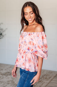 A Powerful Force Square Neck Balloon Sleeve Blouse - Happily Ever Atchison Shop Co.