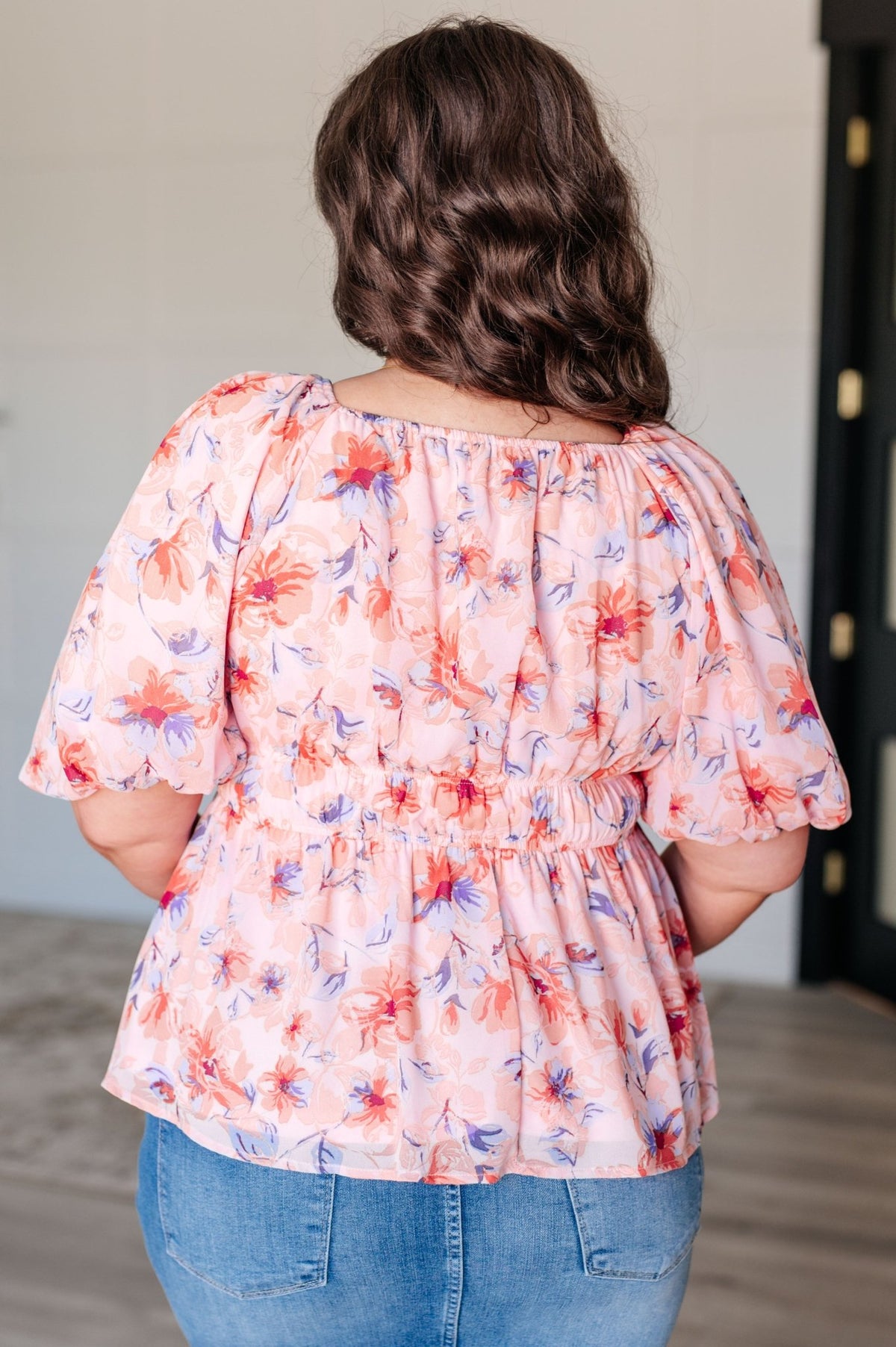 A Powerful Force Square Neck Balloon Sleeve Blouse - Happily Ever Atchison Shop Co.