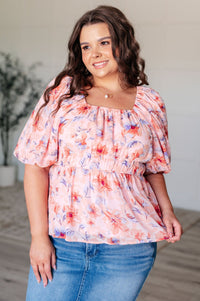 A Powerful Force Square Neck Balloon Sleeve Blouse - Happily Ever Atchison Shop Co.