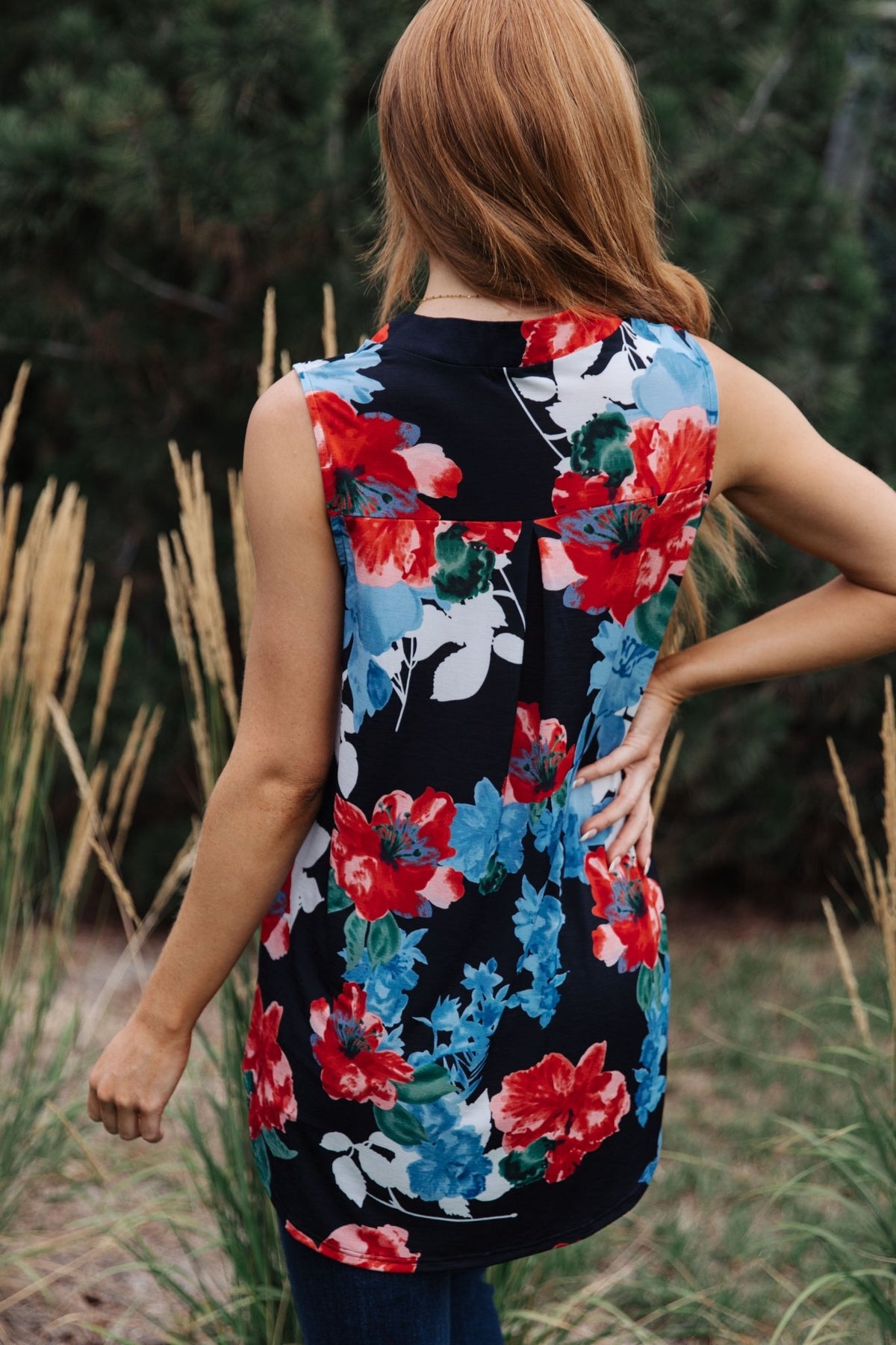 A Rose By Any Other Name Sleeveless Top - Happily Ever Atchison Shop Co.