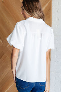 A Sixth Sense Balloon Sleeve Blouse - Happily Ever Atchison Shop Co.