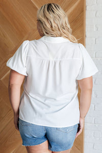 A Sixth Sense Balloon Sleeve Blouse - Happily Ever Atchison Shop Co.