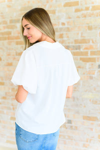 A Sixth Sense Balloon Sleeve Blouse - Happily Ever Atchison Shop Co.