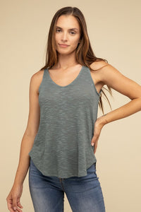 Basic V Neck Sleeveless Cami Top - 1985 the VAULT Boutique