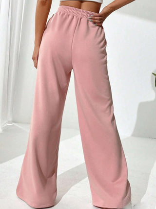 Elastic Waist Wide Leg Pants - 1985 the VAULT Boutique