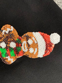 Sequin Gingerbread Man Long Sleeve Sweatshirt - 1985 the VAULT Boutique