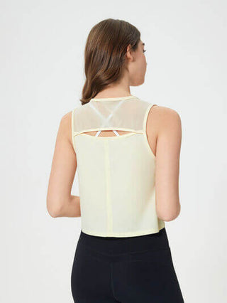 Millennia Round Neck Cropped Active Tank - 1985 the VAULT Boutique