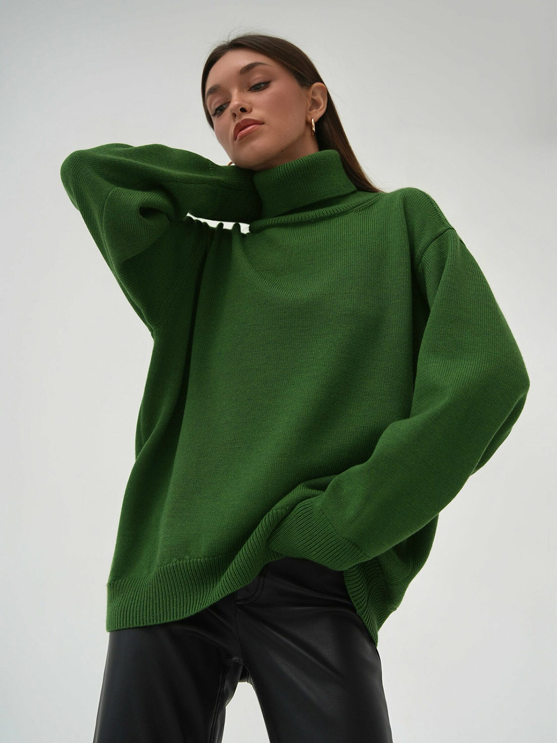 Turtleneck Long Sleeve Sweater - 1985 the VAULT Boutique