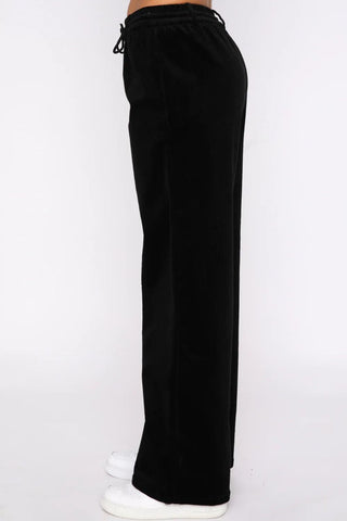 Drawstring Waist Wide Leg Active Pants - 1985 the VAULT Boutique