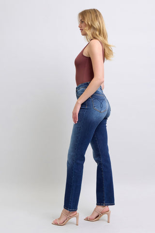 Judy Blue Full Size Washed Straight Leg Jeans with Pockets - 1985 the VAULT Boutique