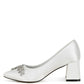 Abatina Satin Diamante Embellished Pumps - 1985 the VAULT Boutique