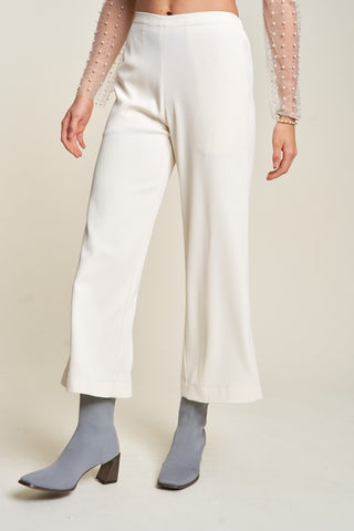 Davi & Dani Wide Leg Mid-Rise Pants - 1985 the VAULT Boutique