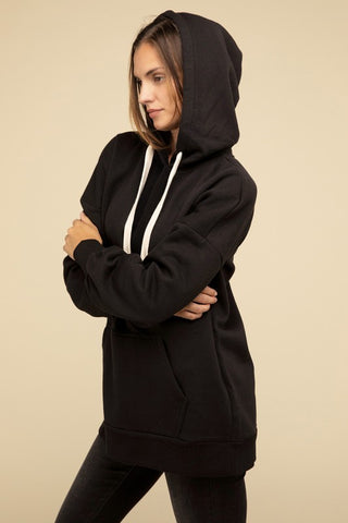 Oversized Hoodie Longline Sweatshirt - 1985 the VAULT Boutique