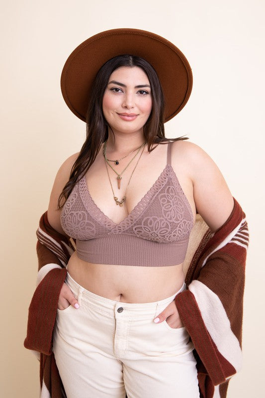 Plus Size Waistband Loop Lace Brami - 1985 the VAULT Boutique