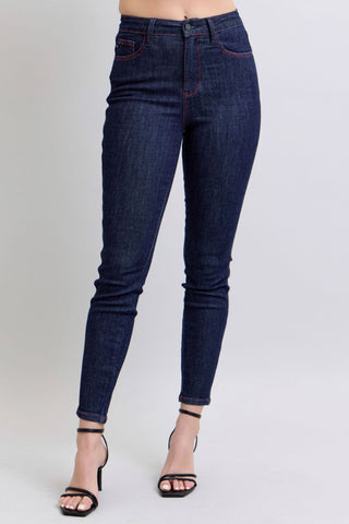 Judy Blue Full Size Heart Shaped Back Pockets Skinny Jeans - 1985 the VAULT Boutique