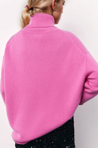 Basic Bae Turtleneck Long Sleeve Dropped Shoulder Sweater - 1985 the VAULT Boutique