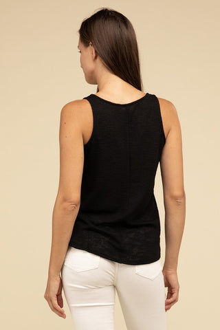 Basic V Neck Sleeveless Cami Top - 1985 the VAULT Boutique