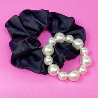 Pearl & Satin Scrunchie Set - 1985 the VAULT Boutique