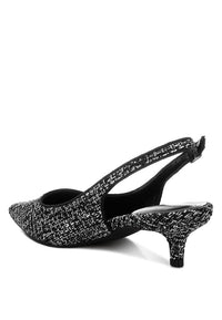 Zehra Boucle Slingback Pumps - 1985 the VAULT Boutique