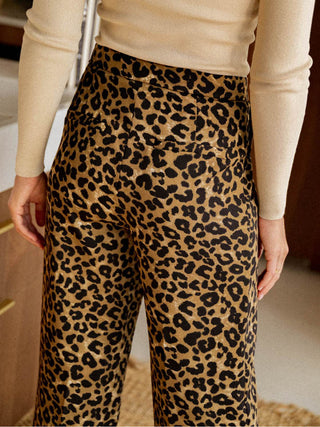 Leopard Wide Leg Pants - 1985 the VAULT Boutique